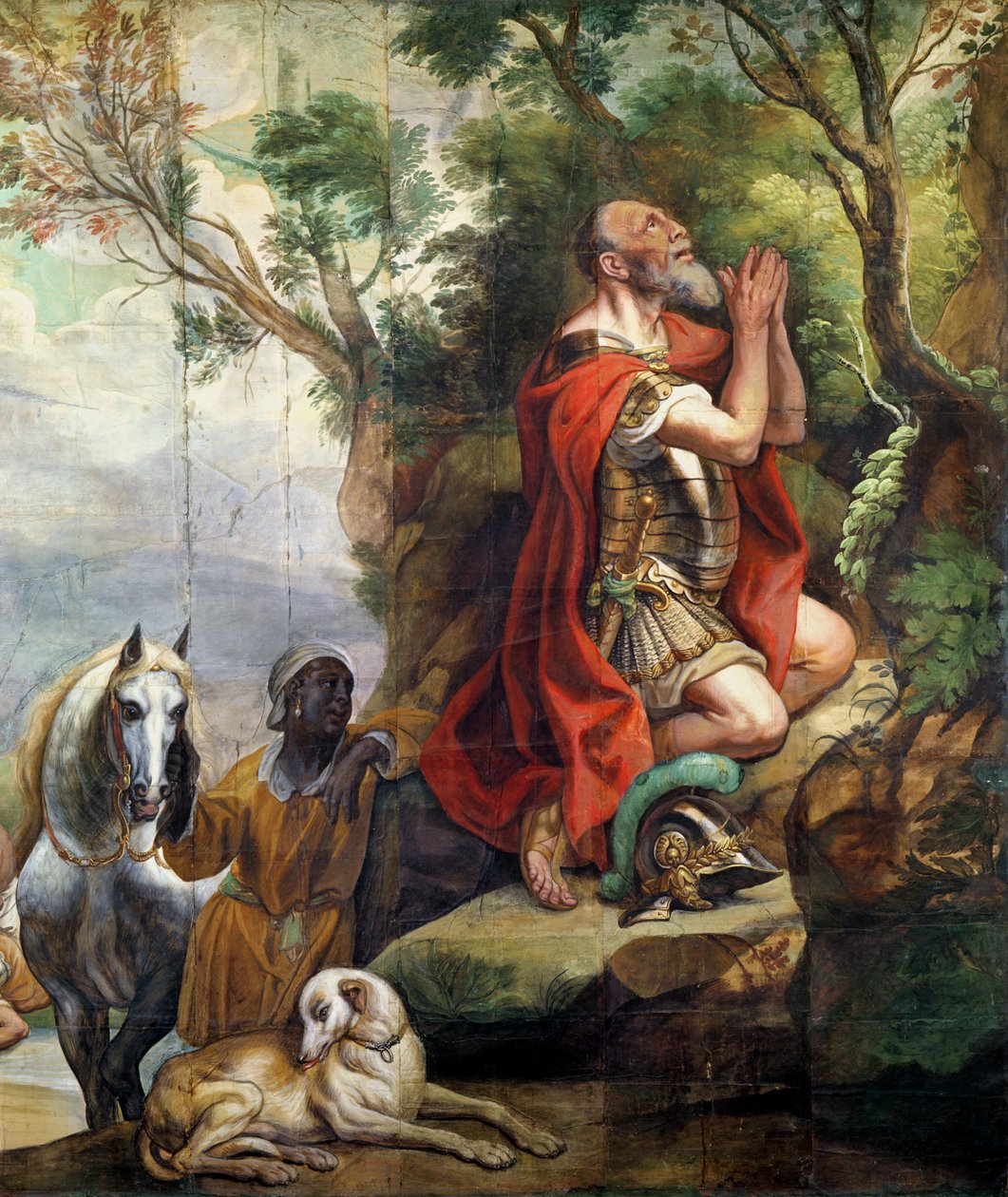 Het gebed van Gideon, cartoon voor een wandtapijt door Jacob Jordaens