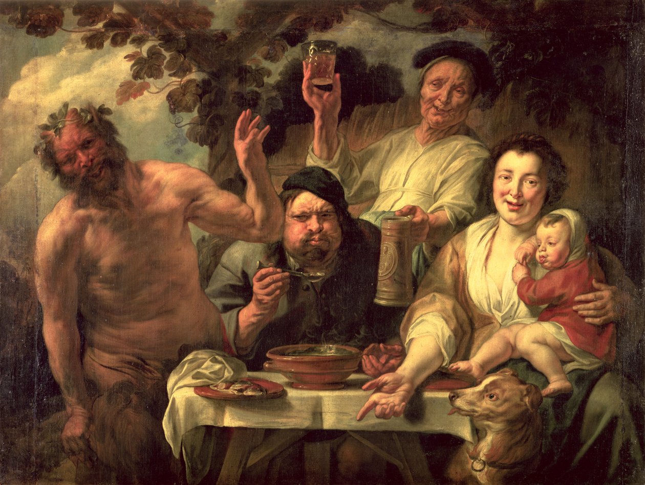 De Sater en de Boeren door Jacob Jordaens