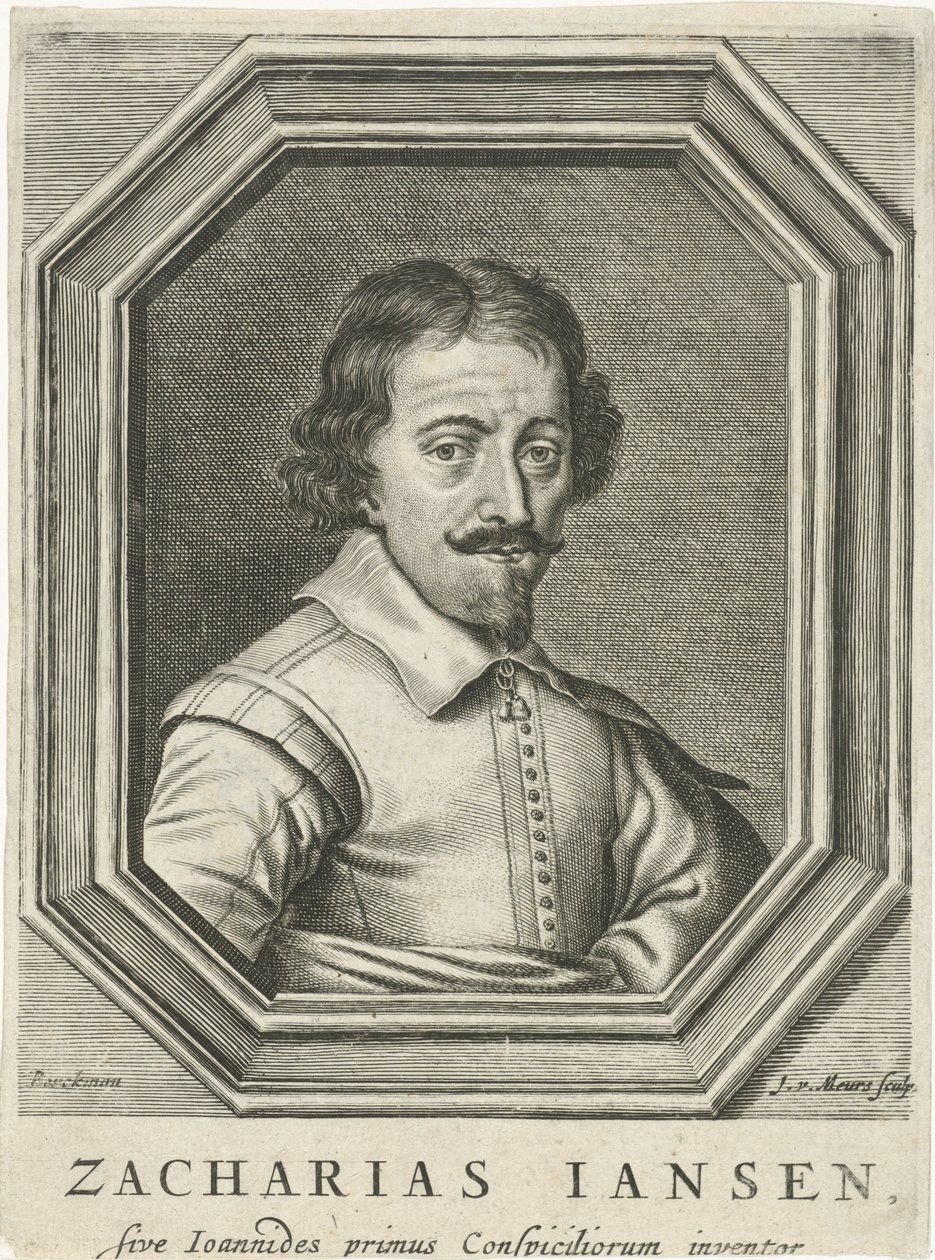 Portret van Zacharias Jansen, 1655 door Jacob van Meurs