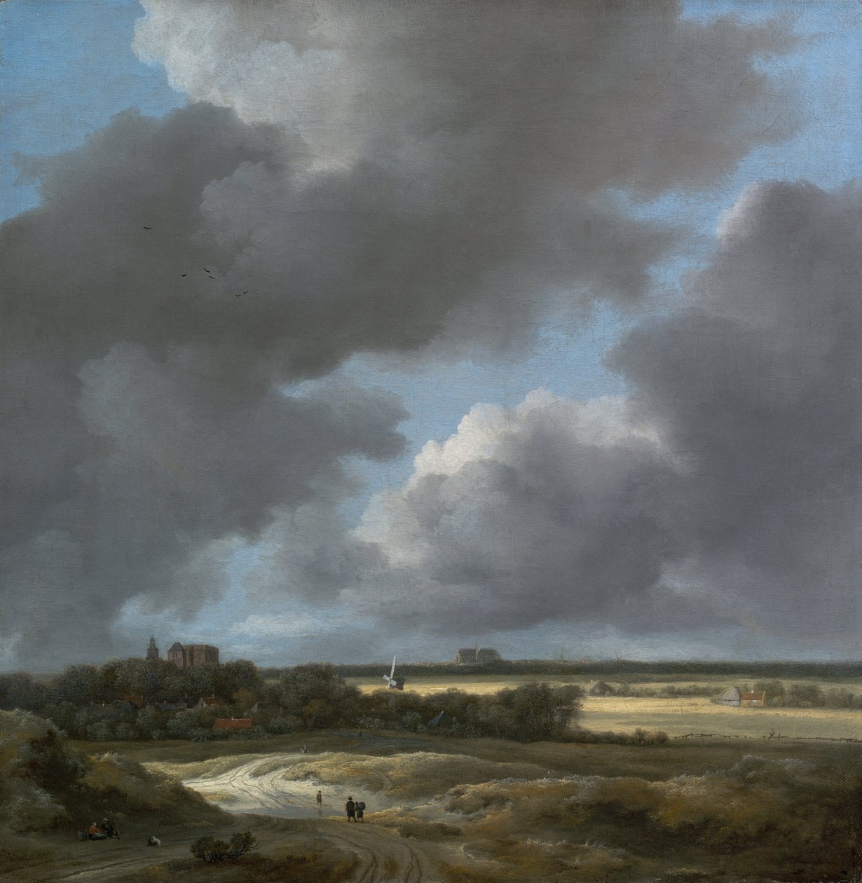 Gezicht op Alkmaar door Jacob van Ruisdael