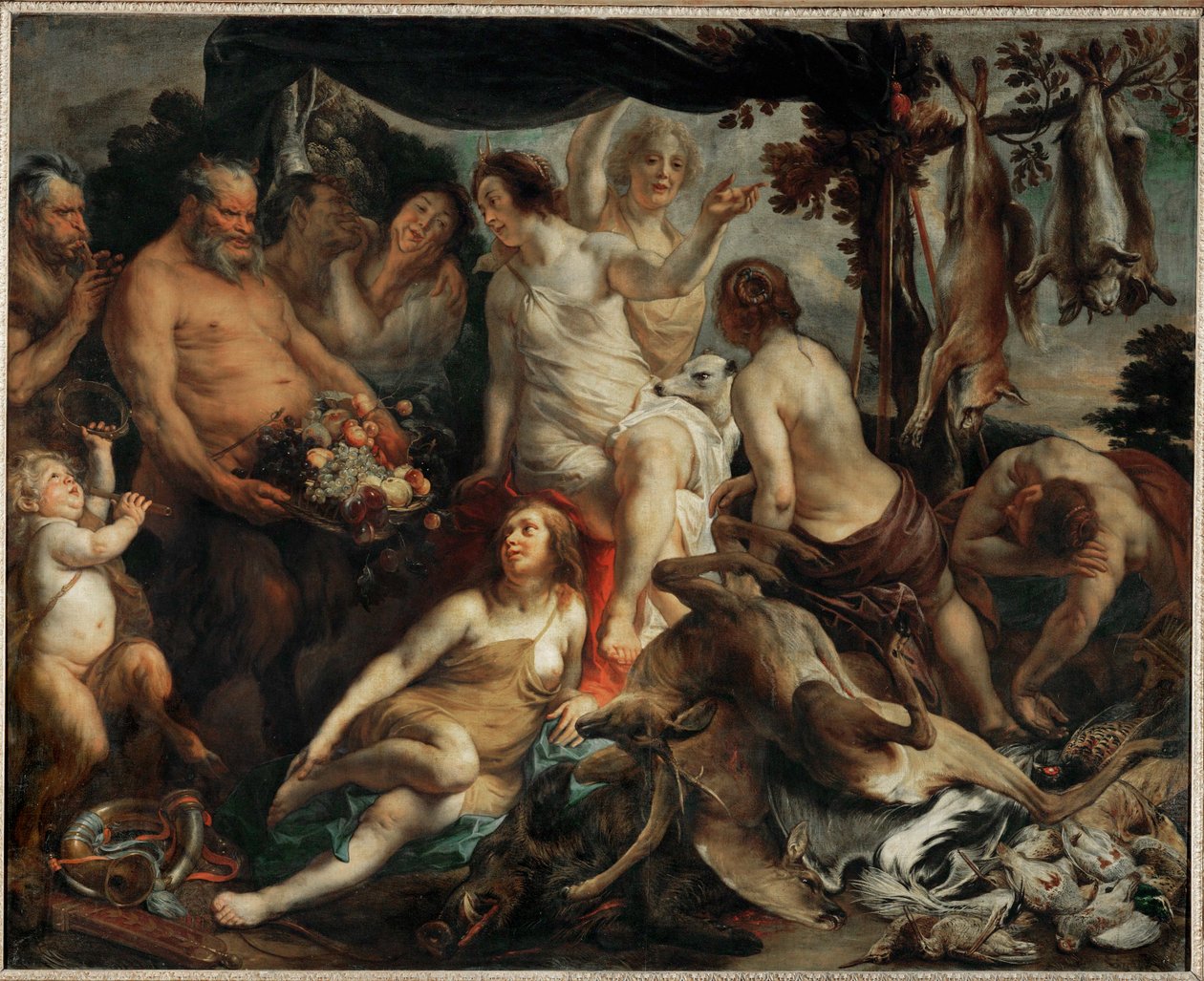 Le repos de Diane chasseresse - Diana rust uit na de jacht ... door Jacob (studio of) Jordaens