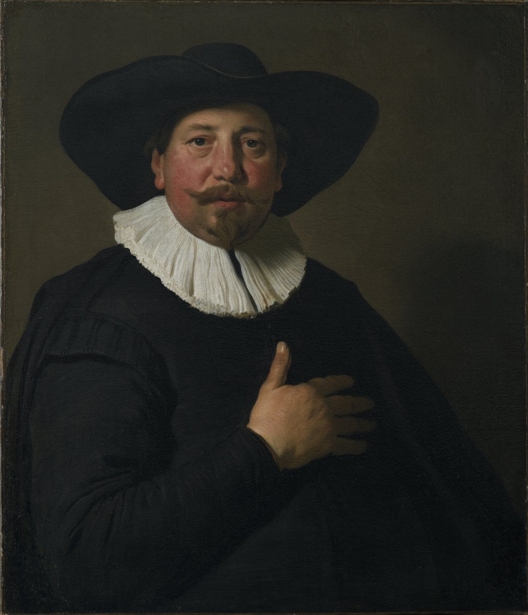 Portret van een man door Jacob Adriensz Backer