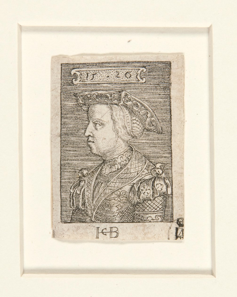 Claude, Koningin van Frankrijk, dochter van Lodewijk XII van Frankrijk en Anne van Bretagne, vrouw van Frans I door Jacob Binck
