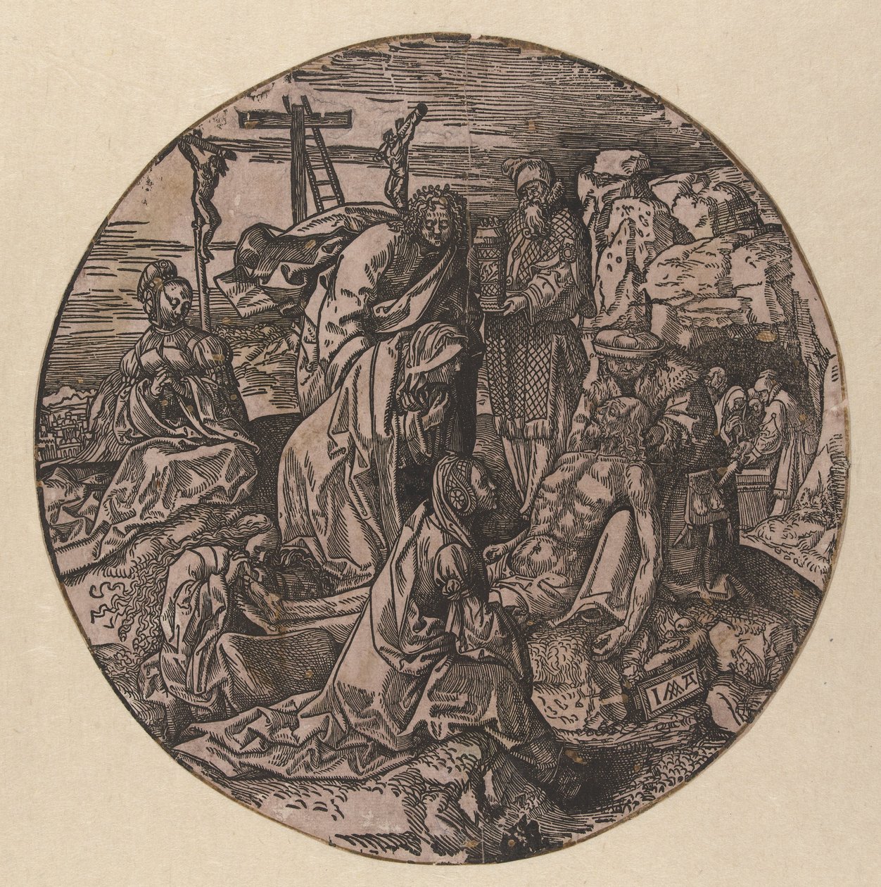 Bewening en graflegging van Christus door Jacob Cornelisz van Oostsanen