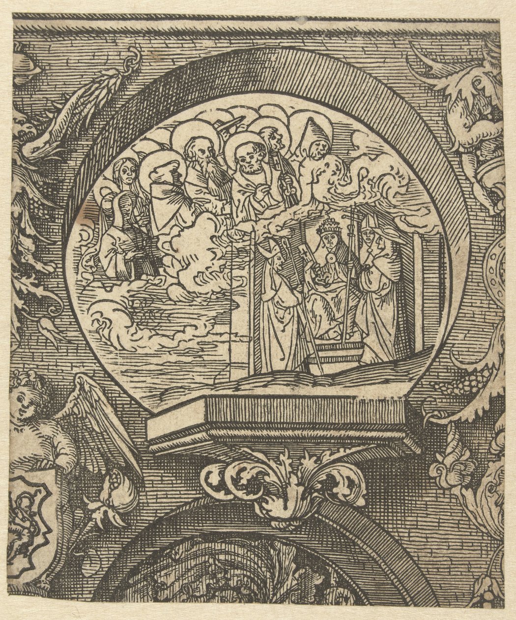 De Katholieke Kerk en de Gemeenschap van Heiligen door Jacob Cornelisz van Oostsanen