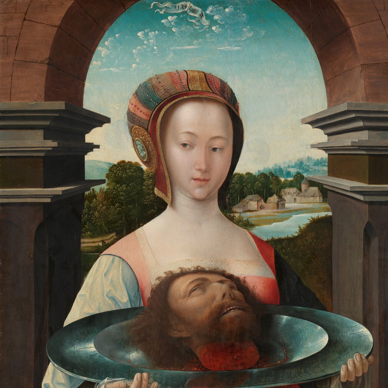Salome met het hoofd van Johannes de Doper door Jacob Cornelisz van Oostsanen