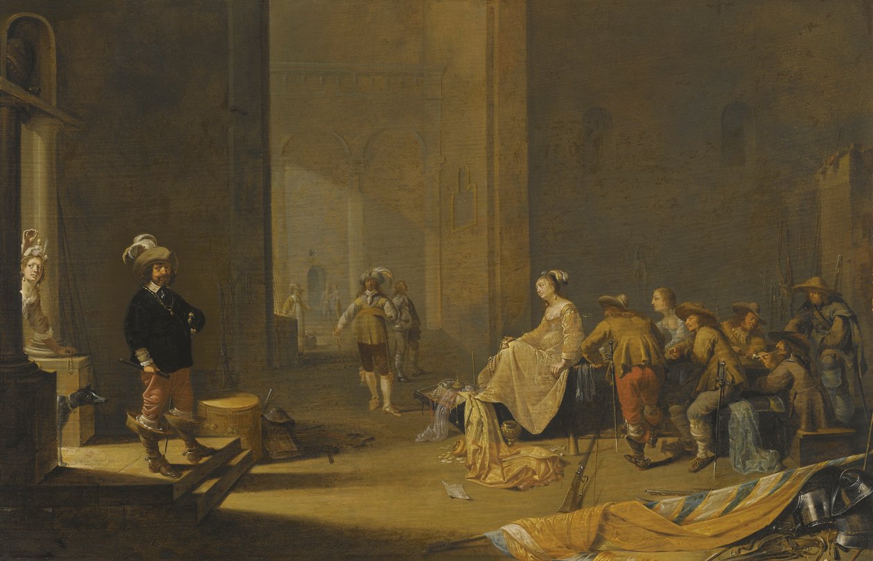 Een interieur van een wachtruimte door Jacob Duck