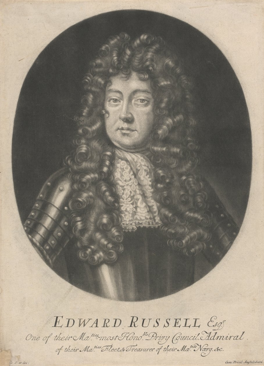 Edward Russell, graaf van Orford door Jacob Gole