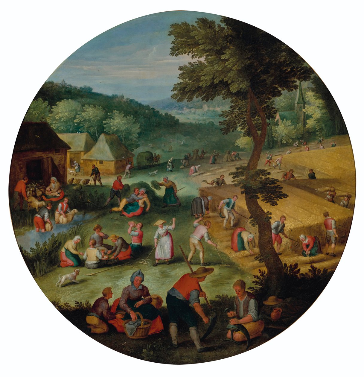 Allegorie op de zomer door Jacob Grimmer