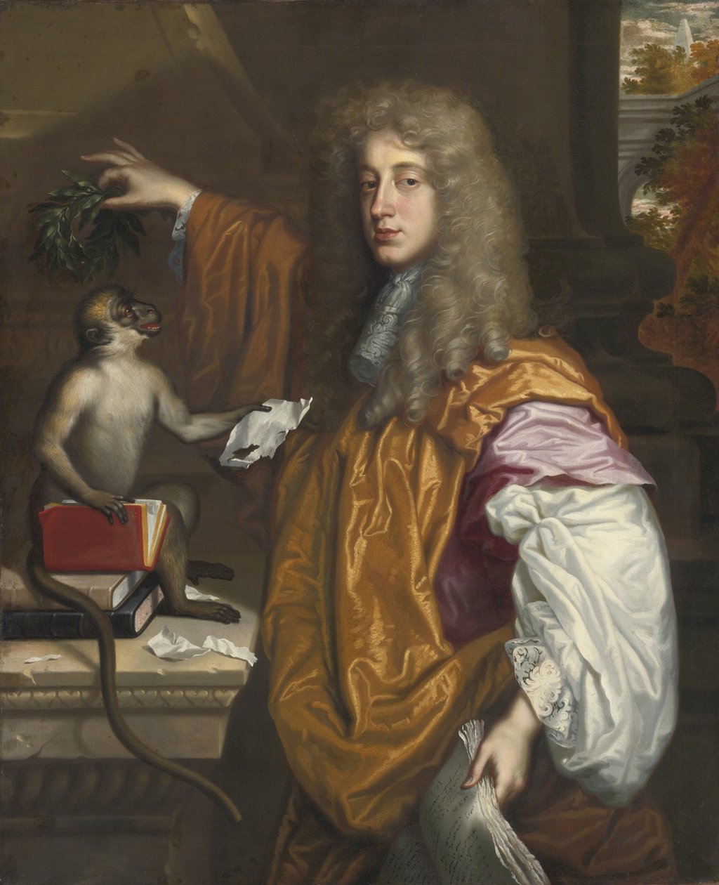 Portret van John Wilmot, 2e graaf van Rochester 1647-1680 door Jacob Huysmans