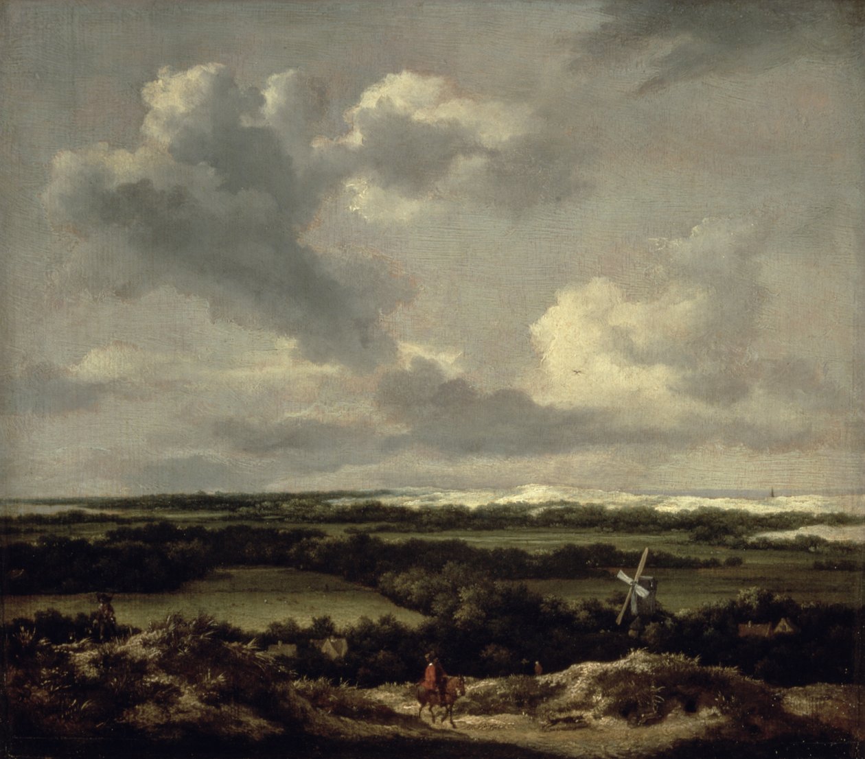Landschap met Duinen bij Haarlem door Jacob van Ruisdael