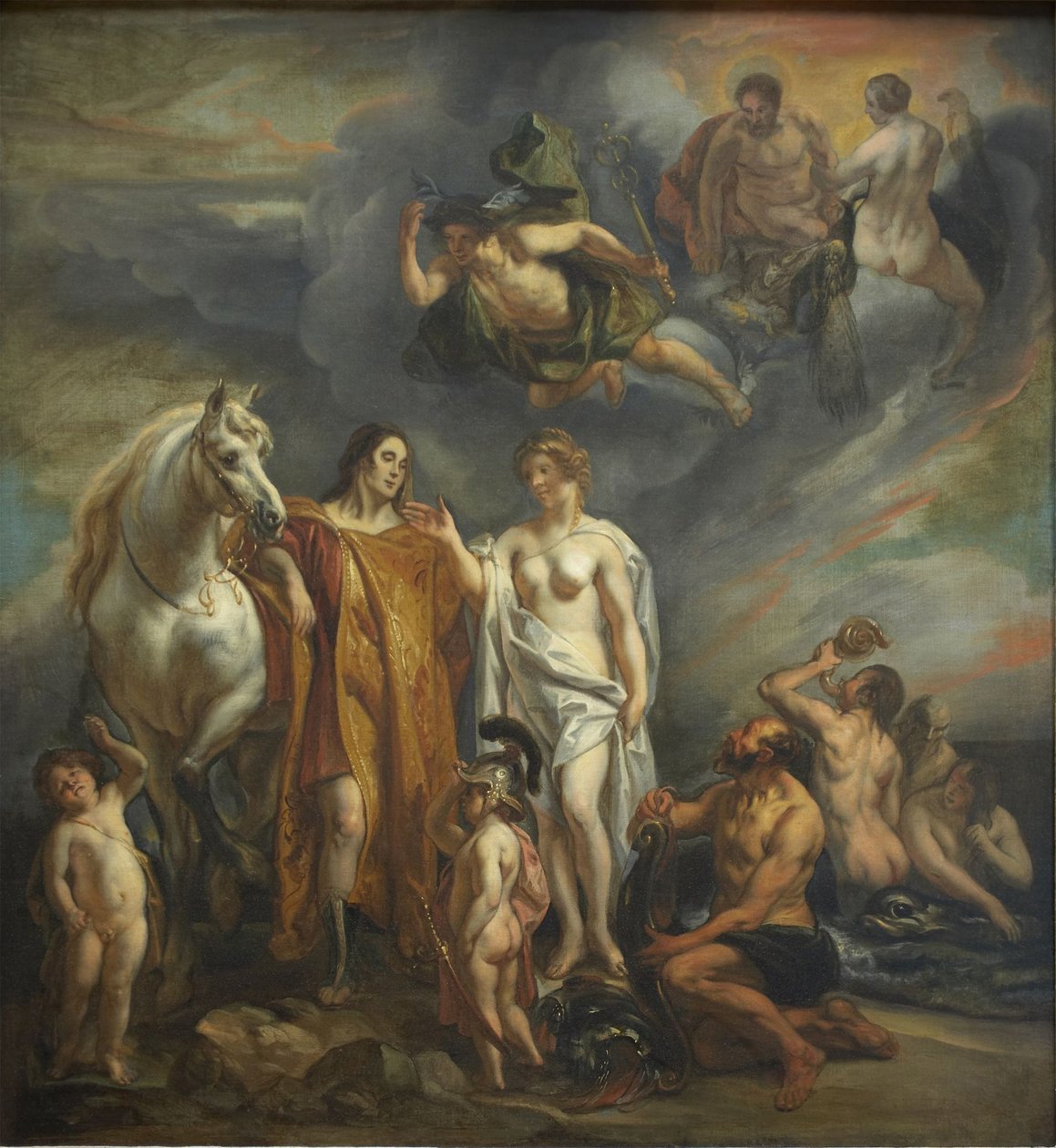 Aeneas geholpen door de goden door Jacob Jordaens