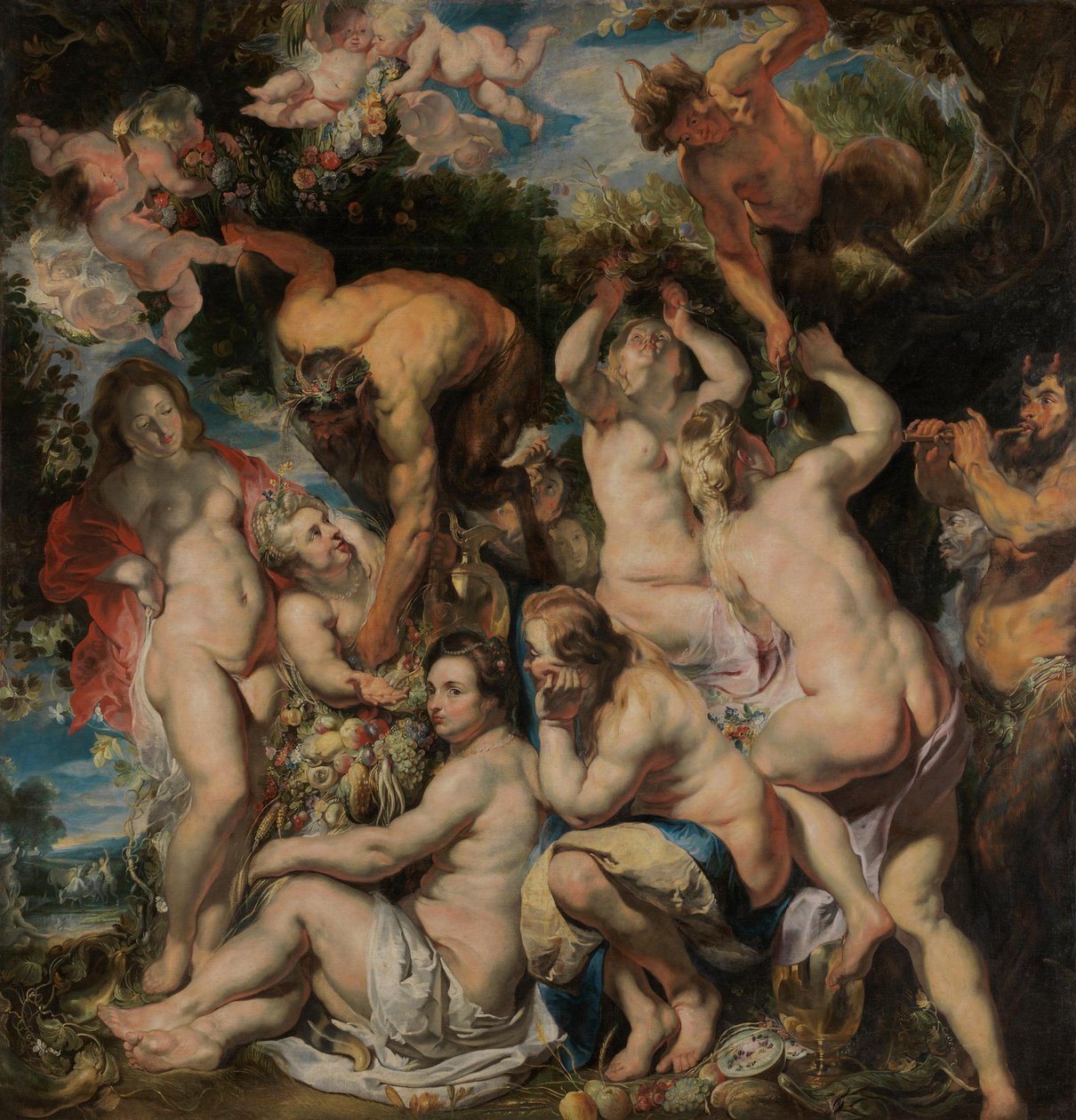 Allegorie van de vruchtbaarheid door Jacob Jordaens