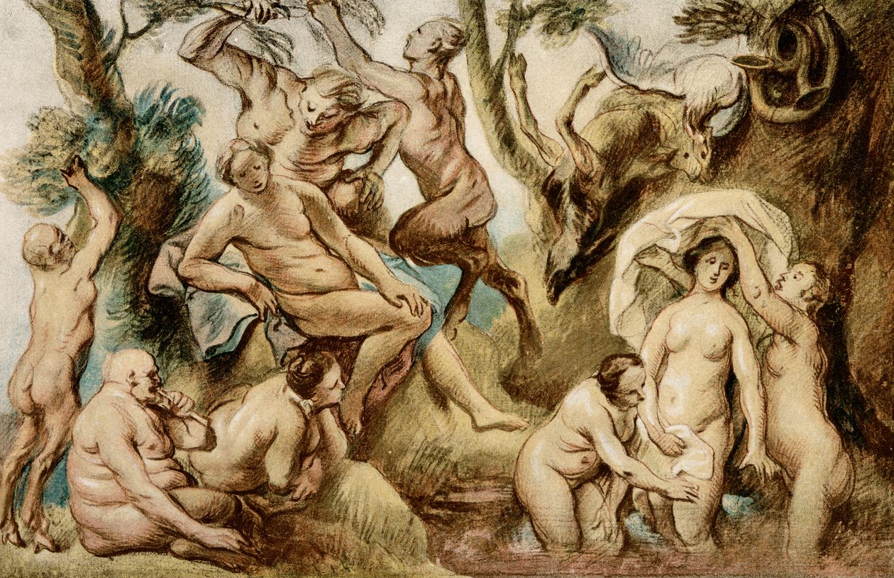 Diana badend door Jacob Jordaens
