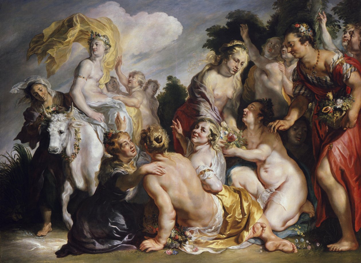 De ontvoering van Europa door Jacob Jordaens