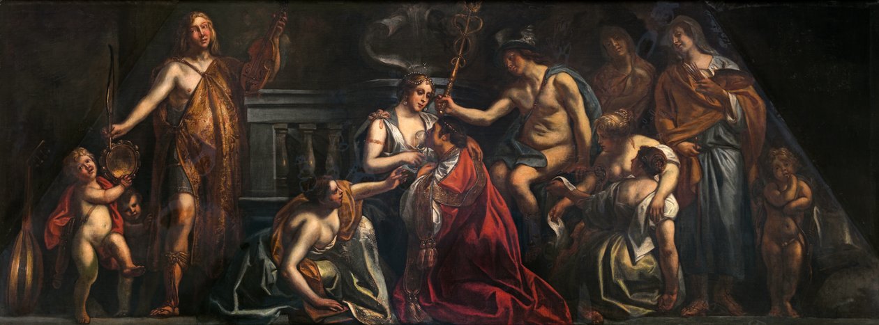 Industrie en Handel Bevorderen de Bloei van Kunst door Jacob Jordaens