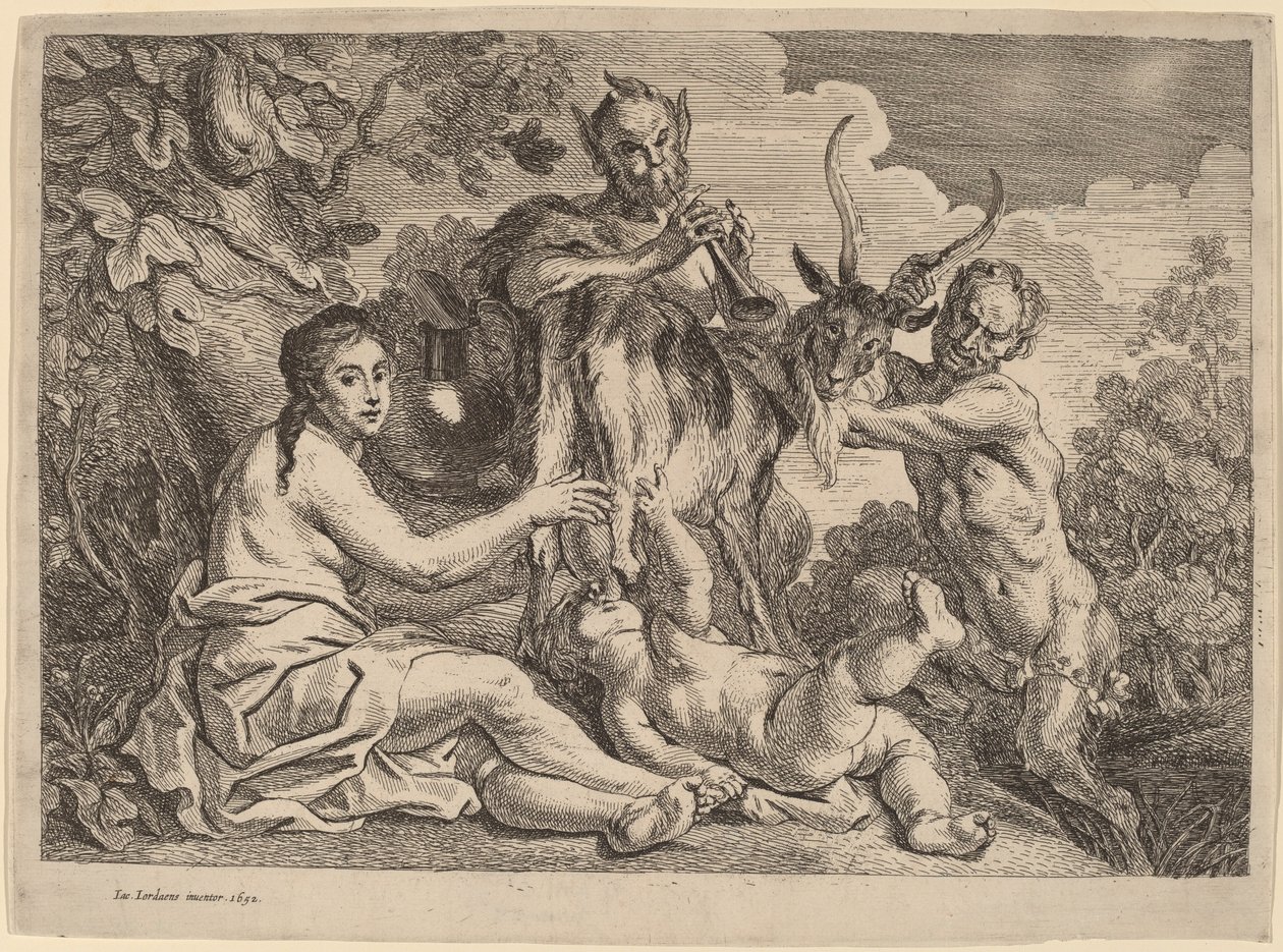 Jupiter Gevoed door de Geit Amalthea door Jacob Jordaens