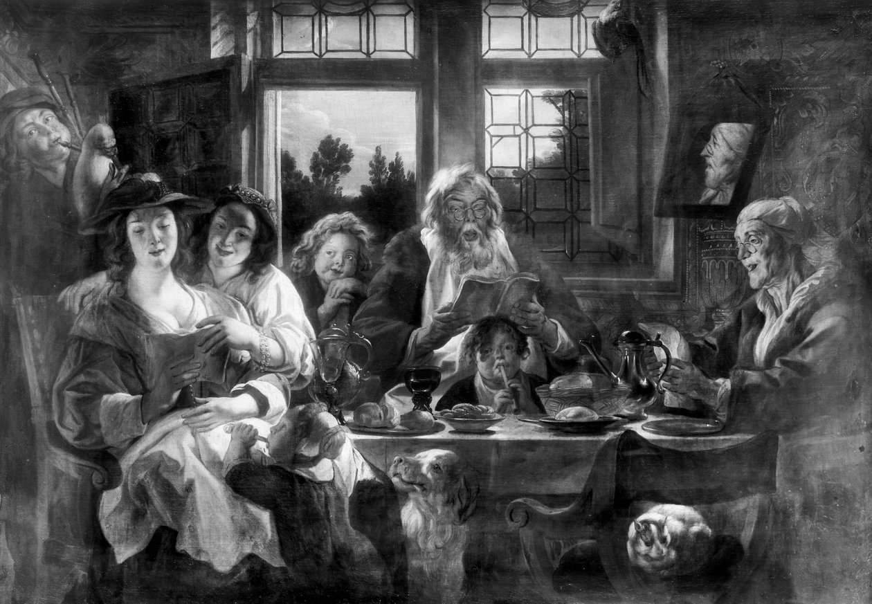 Een gezellig gezelschap door Jacob Jordaens