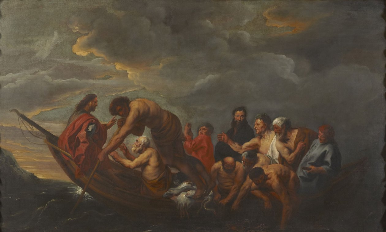 De wonderbare visvangst door Jacob Jordaens