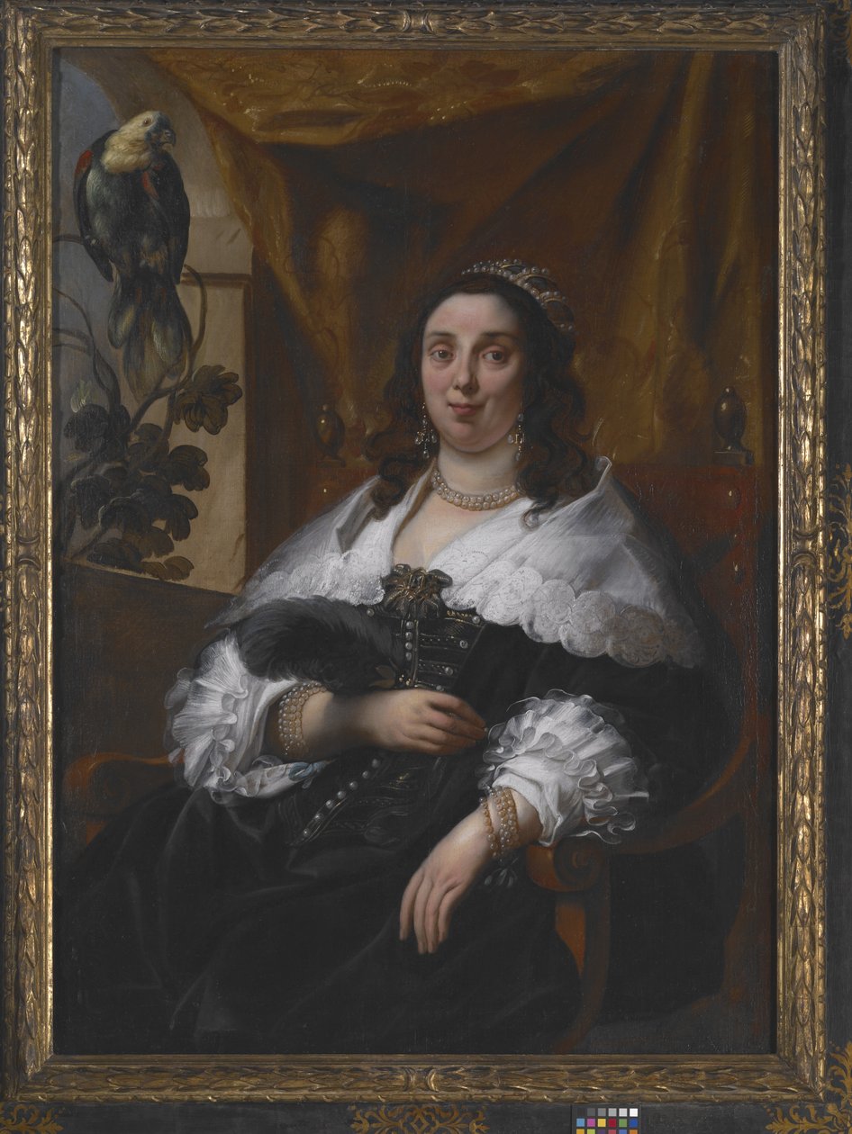 Portret van een dame door Jacob Jordaens