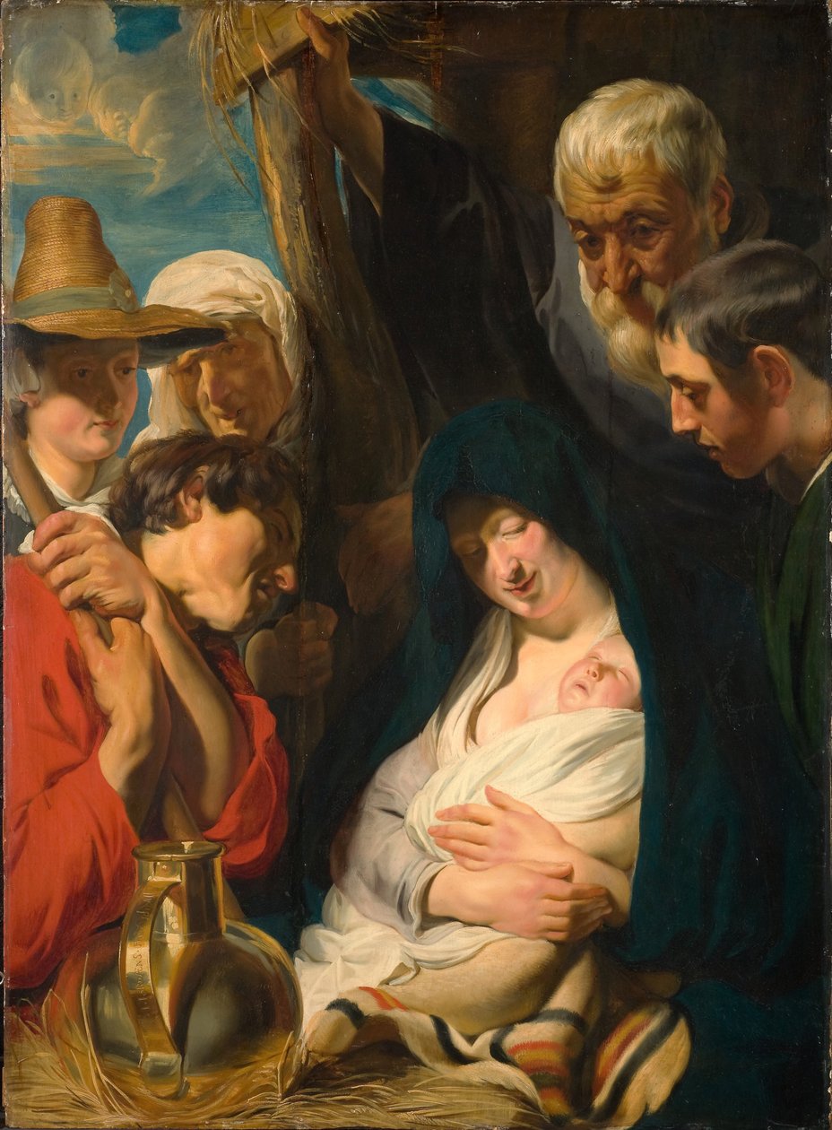 De aanbidding der wijzen door Jacob Jordaens