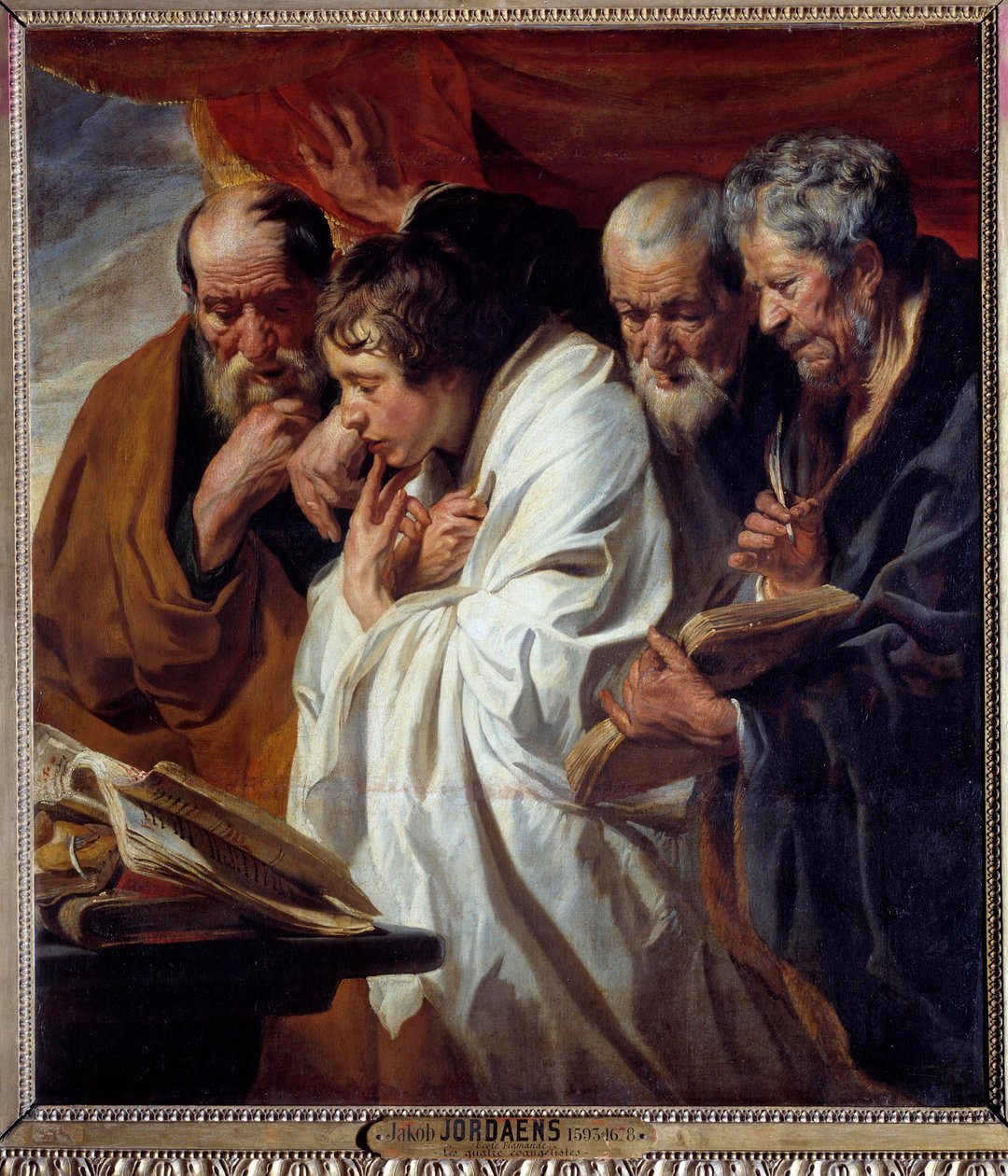 De vier evangelisten door Jacob Jordaens