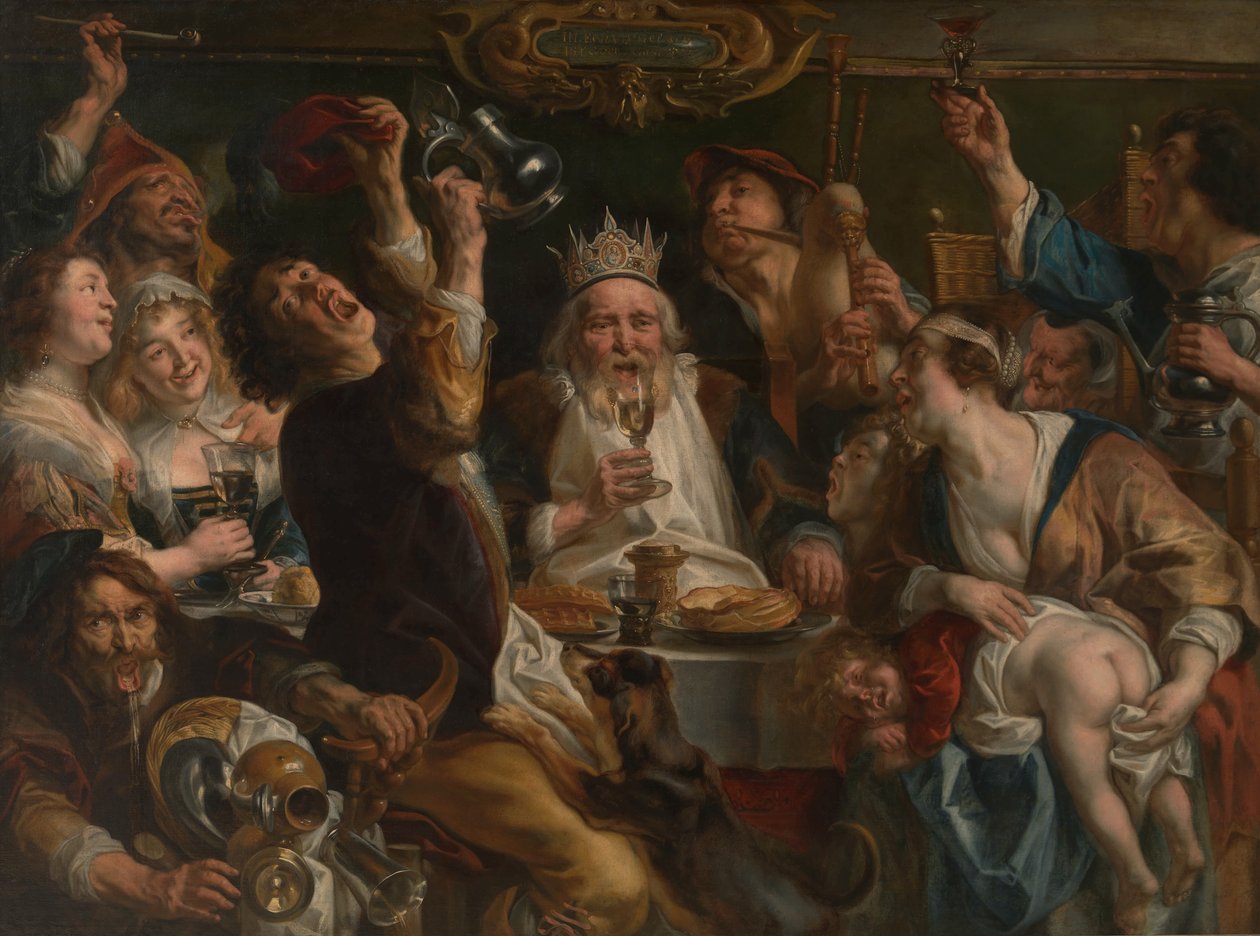 De Koning Drinkt door Jacob Jordaens