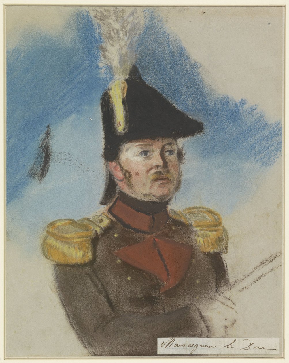 Portret van Bernard, hertog van Saksen-Weimar door Jacob Joseph Eeckhout