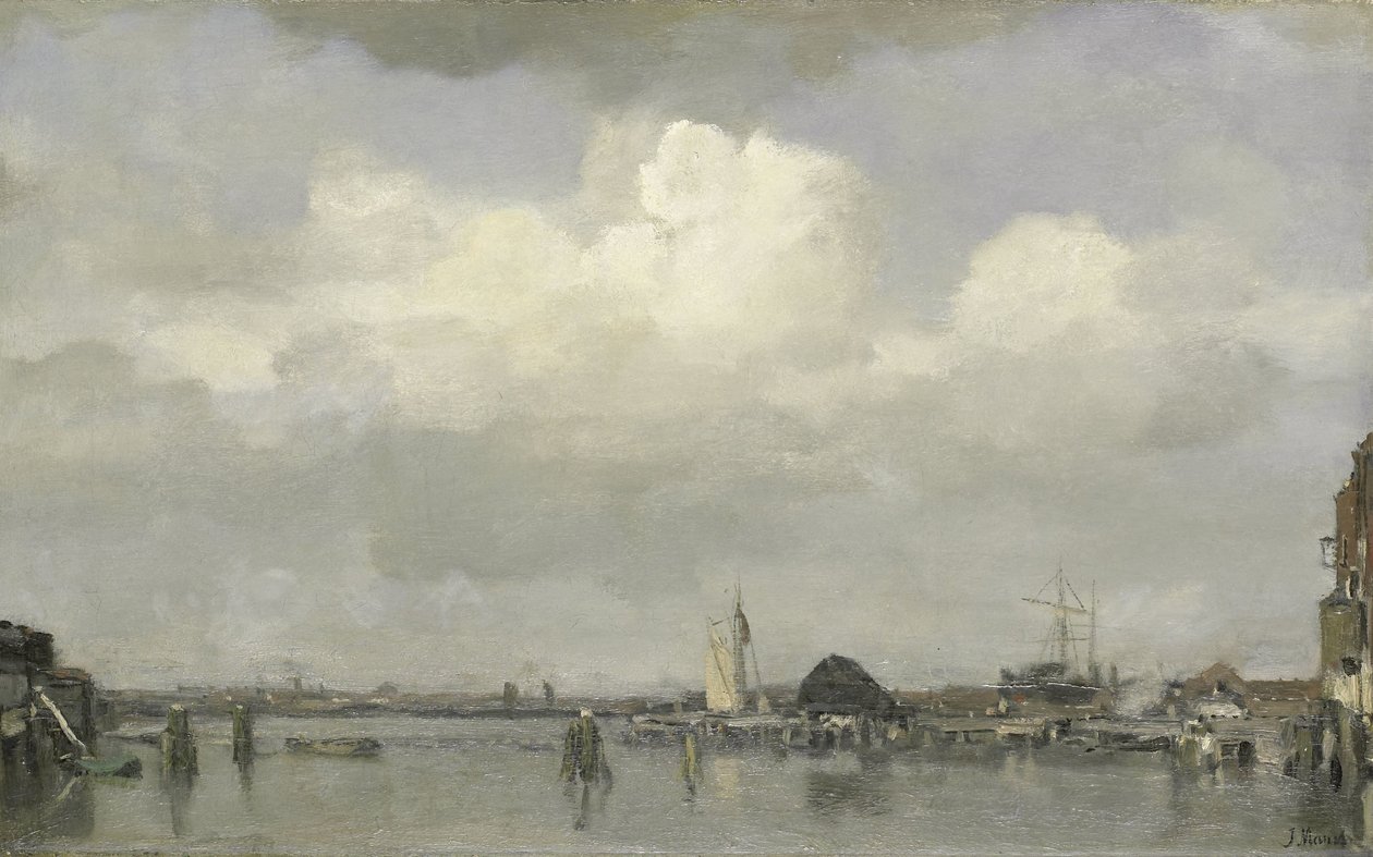 Havengezicht door Jacob Maris