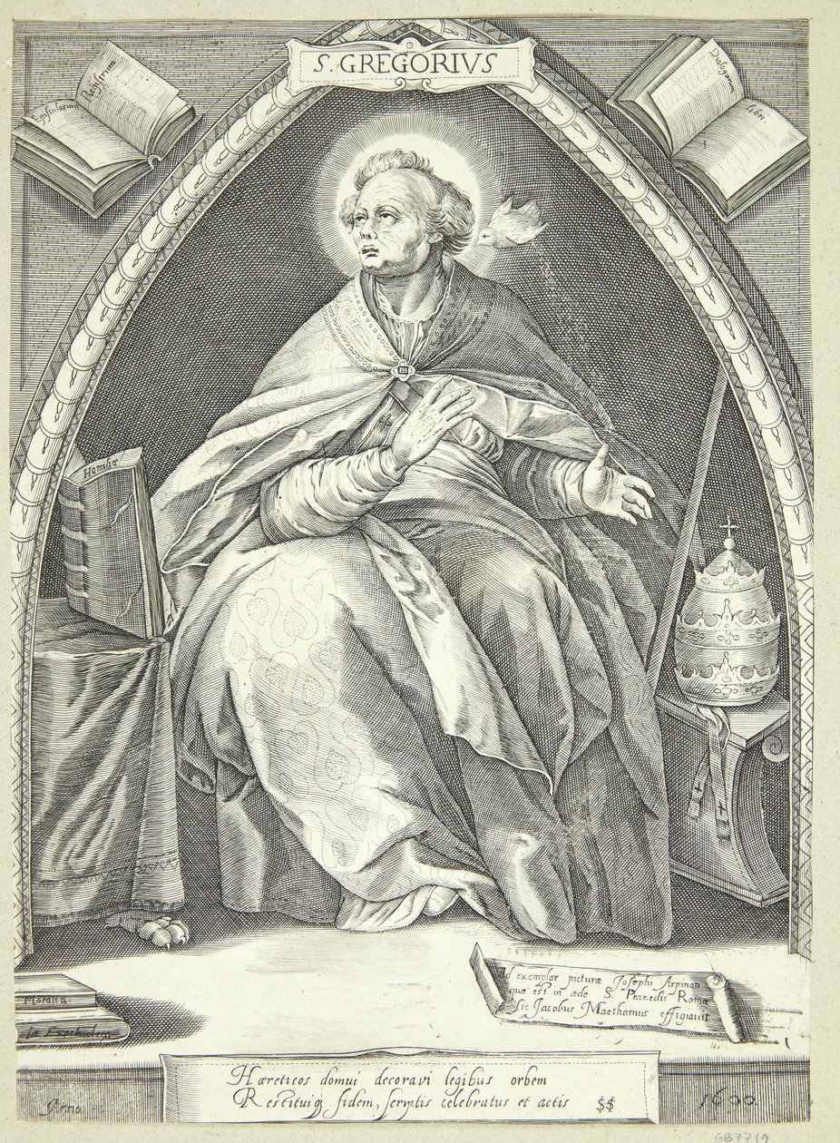 De kerkvaders door Jacob Matham