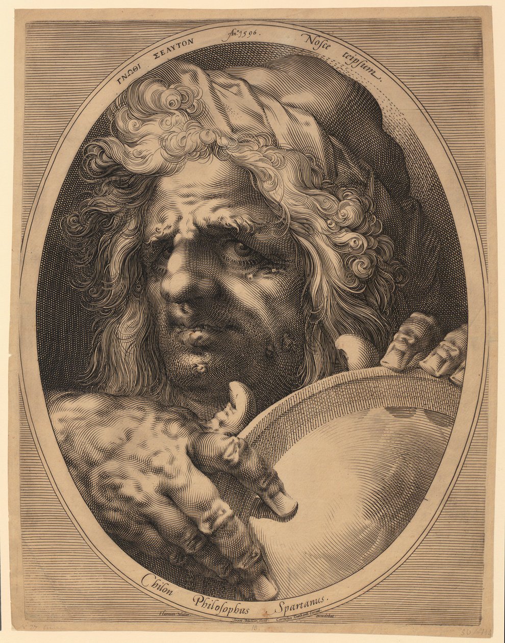 Landschap met de gelijkenis van de zaaier door Jacob Matham