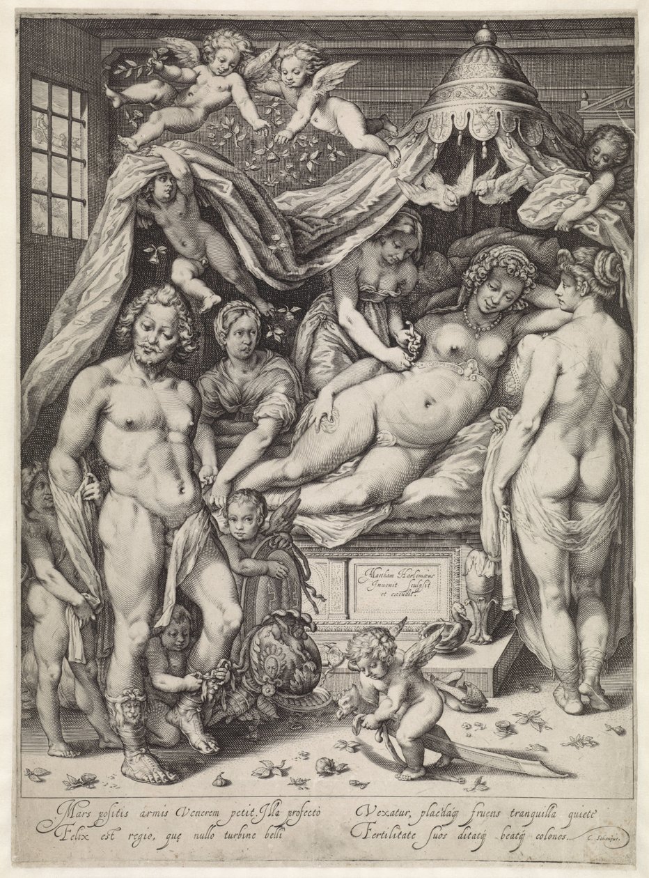 Venus en Mars door Jacob Matham