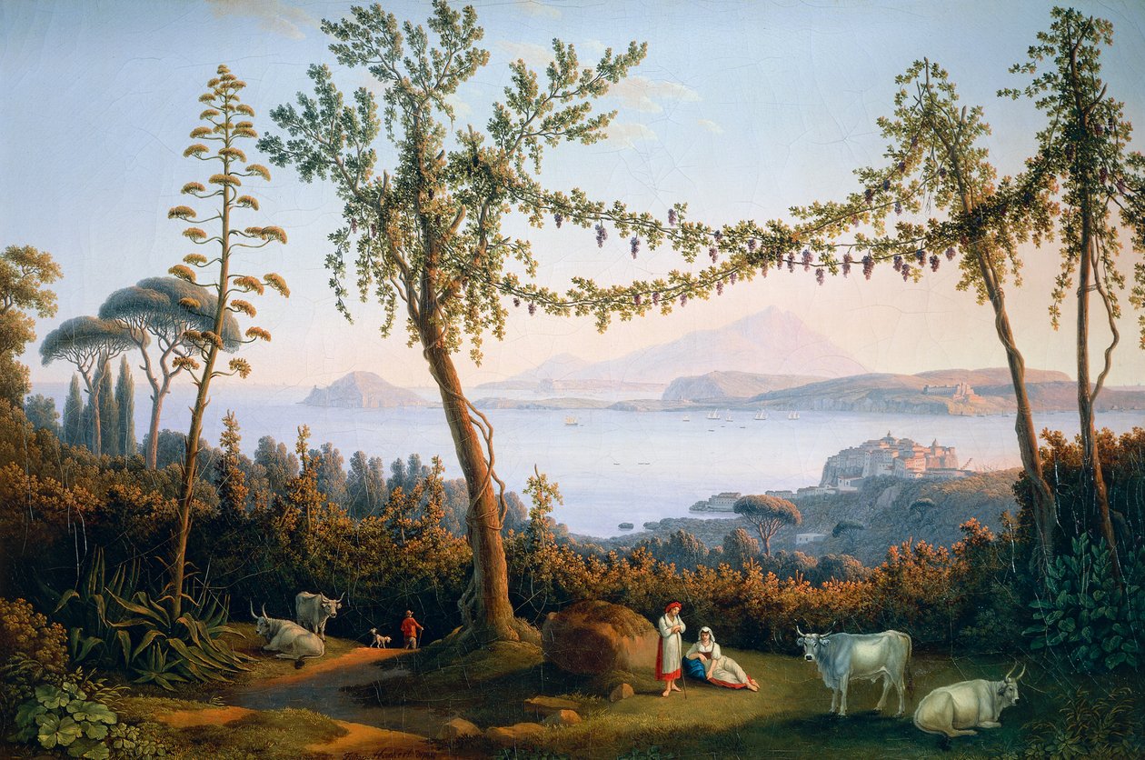 De Golf van Pozzuoli door Jacob Philippe Hackert