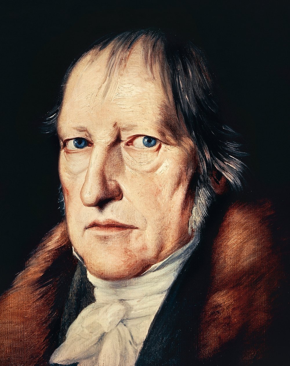 Portret van Georg Wilhelm Friedrich Hegel door Jacob Schlesinger