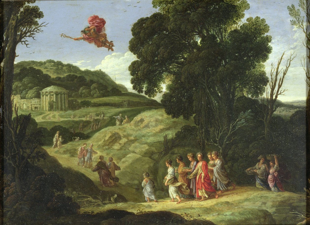 Mercurius en Herse, c.1605-08 door Jacob Symonsz Pynas or Pinas
