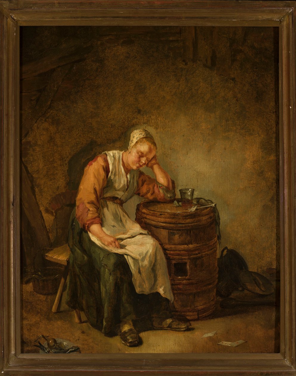 De slapende vrouw door Jacob Toorenvliet