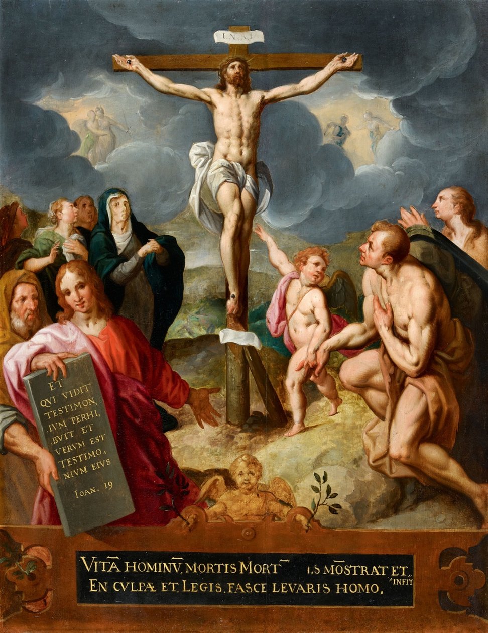 Christus aan het kruis door Jacob de Backer