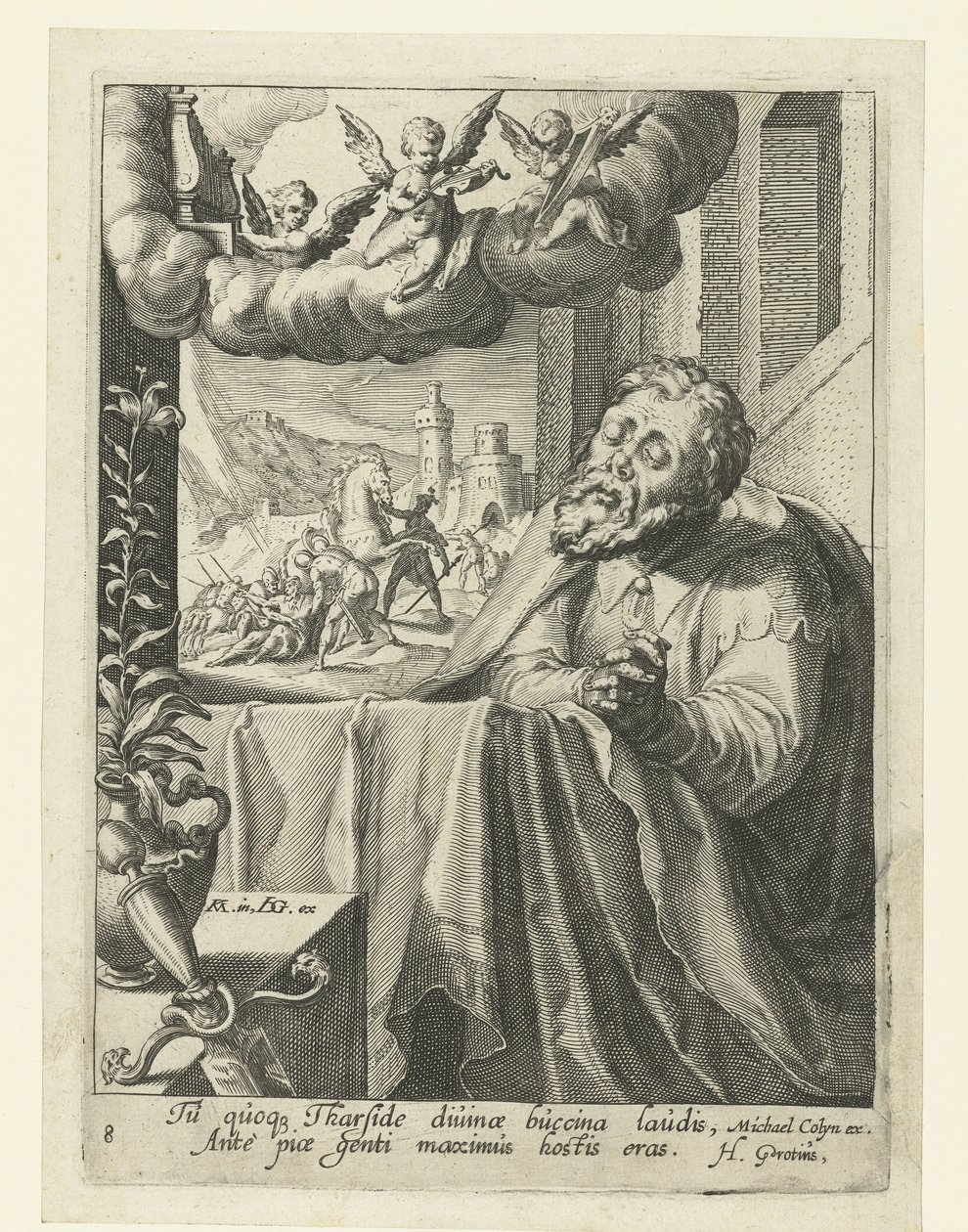 Paulus als berouwvolle zondaar door Jacob de Gheyn (II) (workshop of)