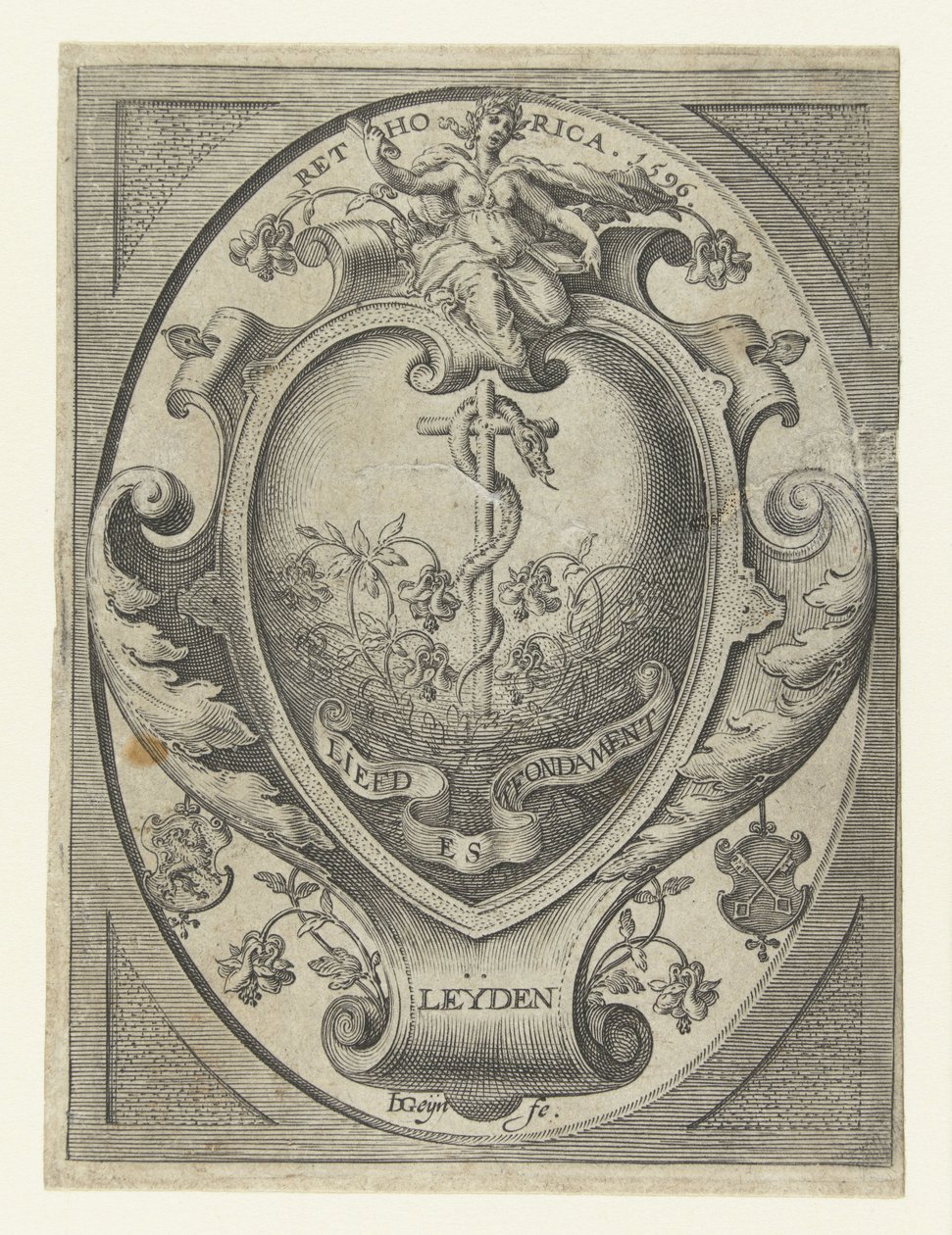 Wapen van de Leidse rederijkerskamer Liefde is 