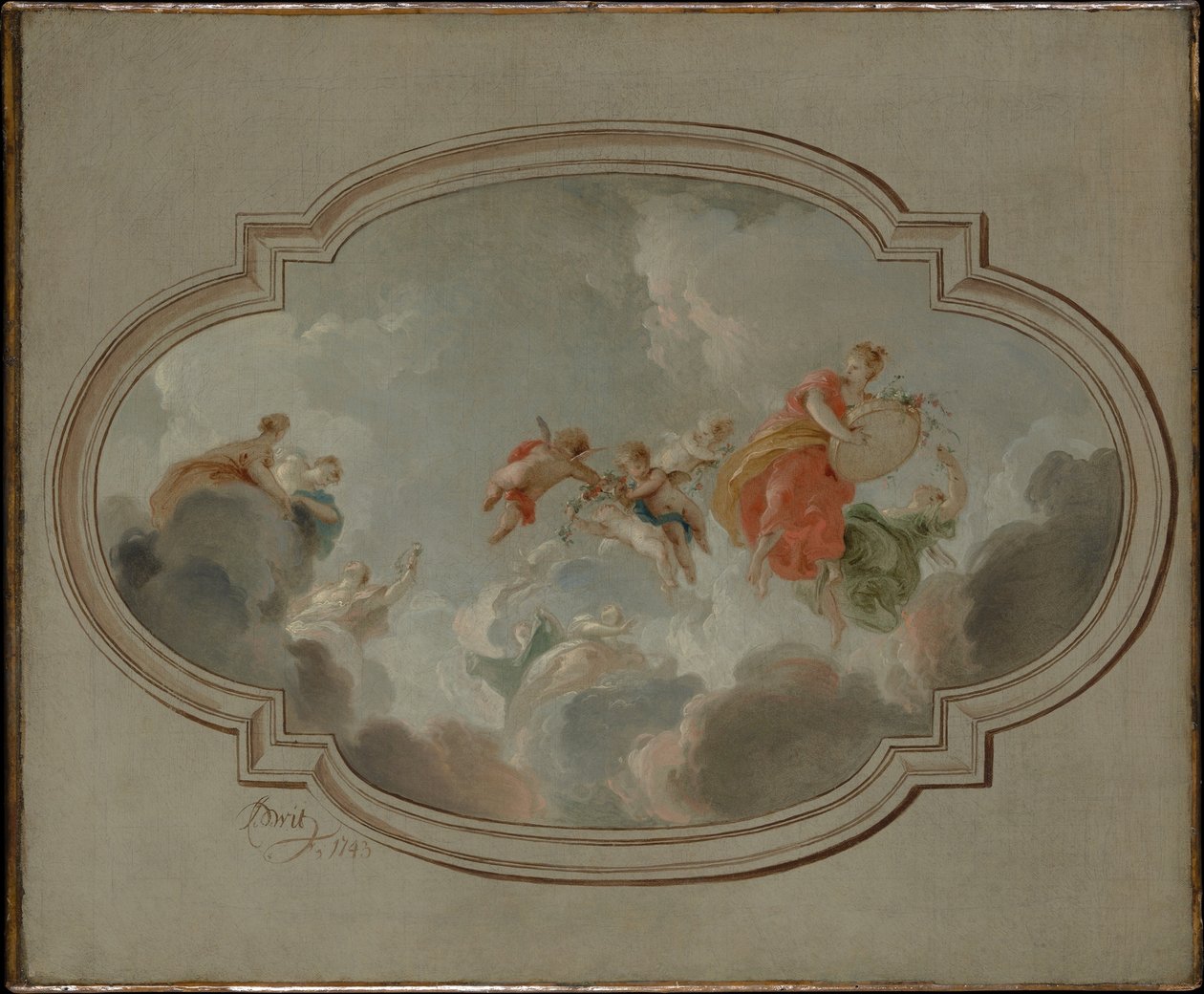 Flora en Zephyr door Jacob de Wit