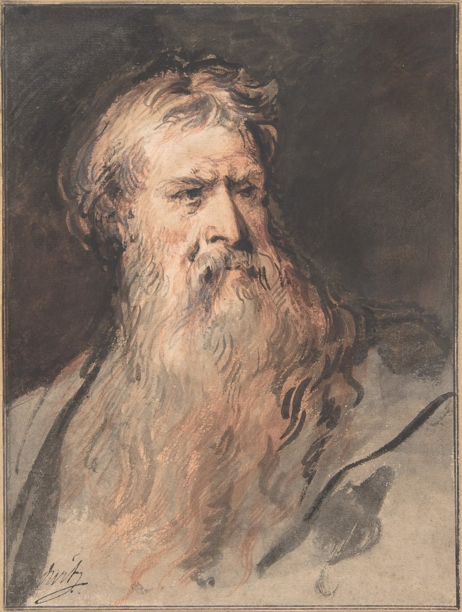 Studie naar de figuur van Mozes door Jacob de Wit