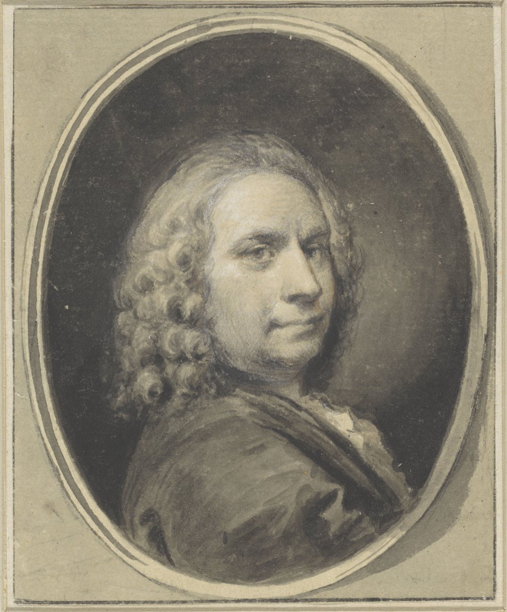 Zelfportret van Jacob de Wit door Jacob de Wit