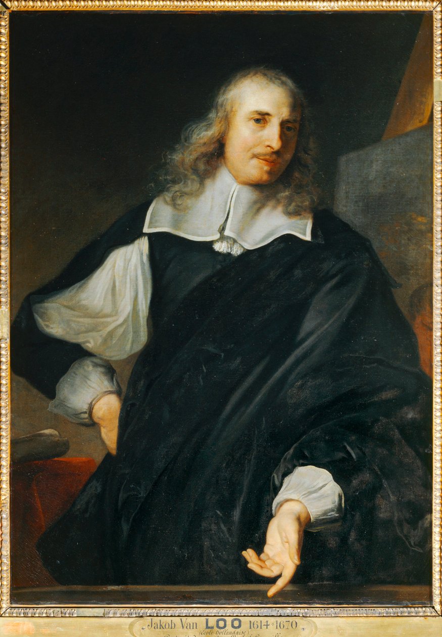 De schilder Michel Corneille le père, rector van de Koninklijke Academie voor Schilderkunst in Parijs sinds 1656 ... door Jacob or Jacques van Loo