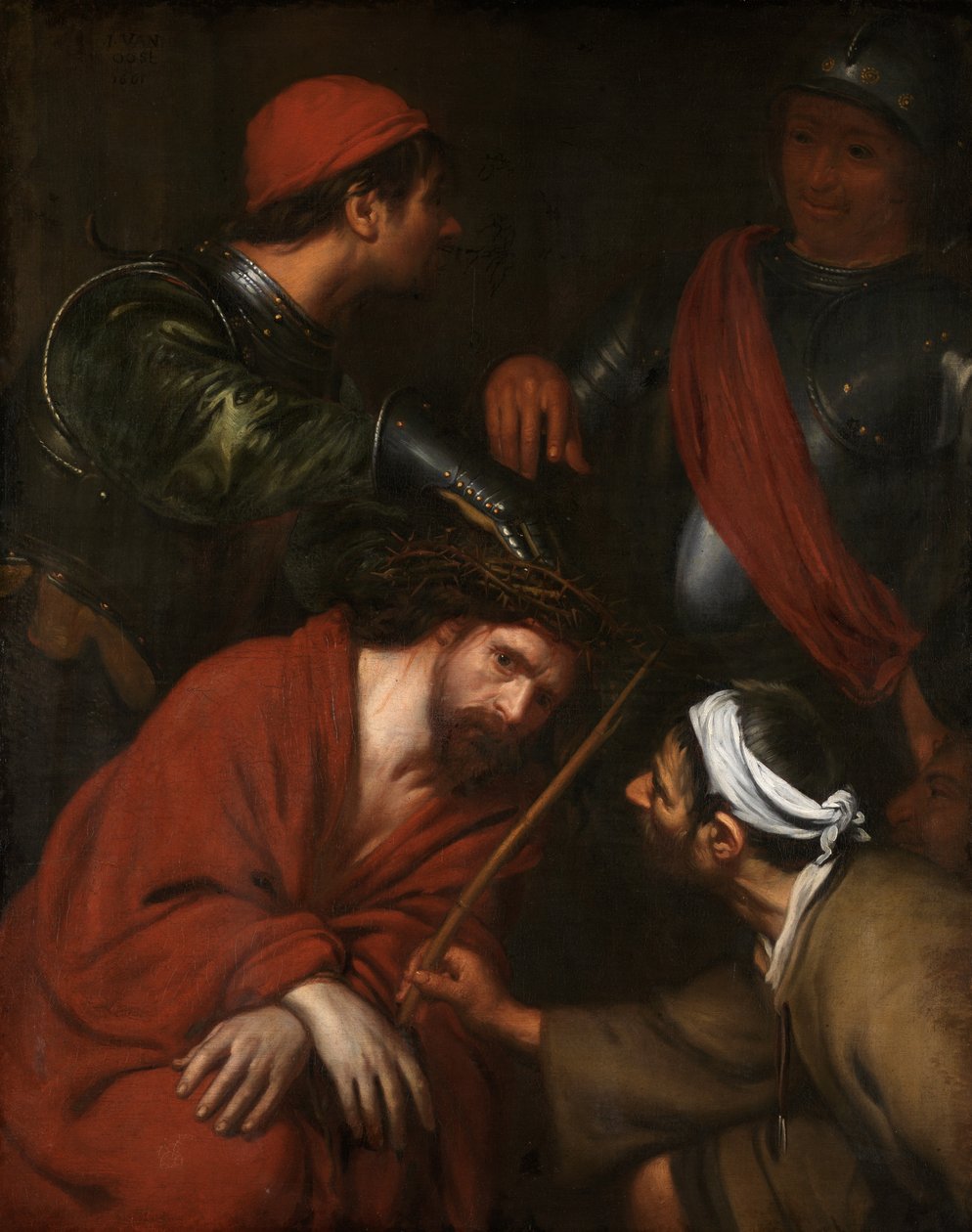Christus met Doornenkroon door Jacob van Oost