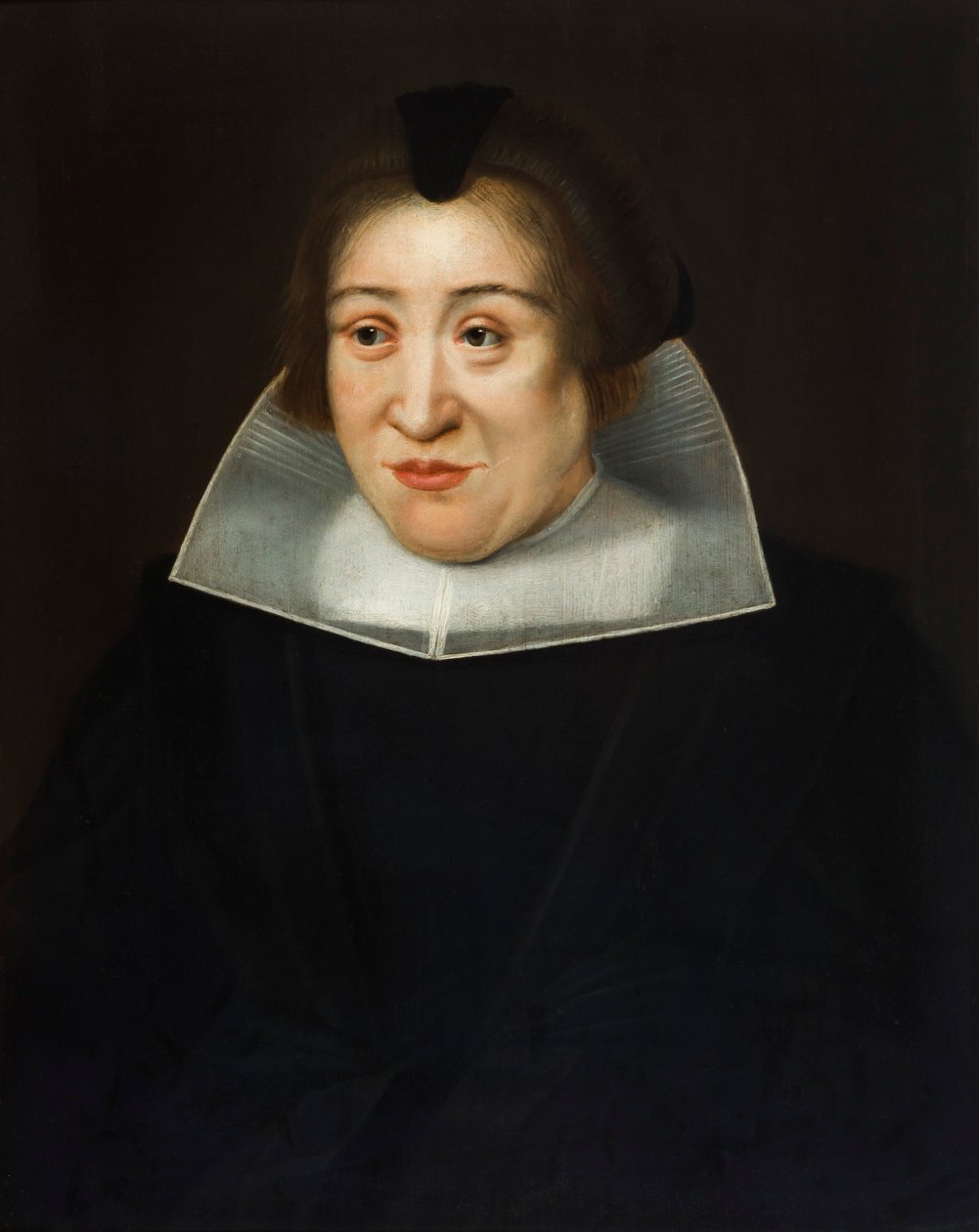Portrait of Maria de Sweert door Jacob van Reesbroeck