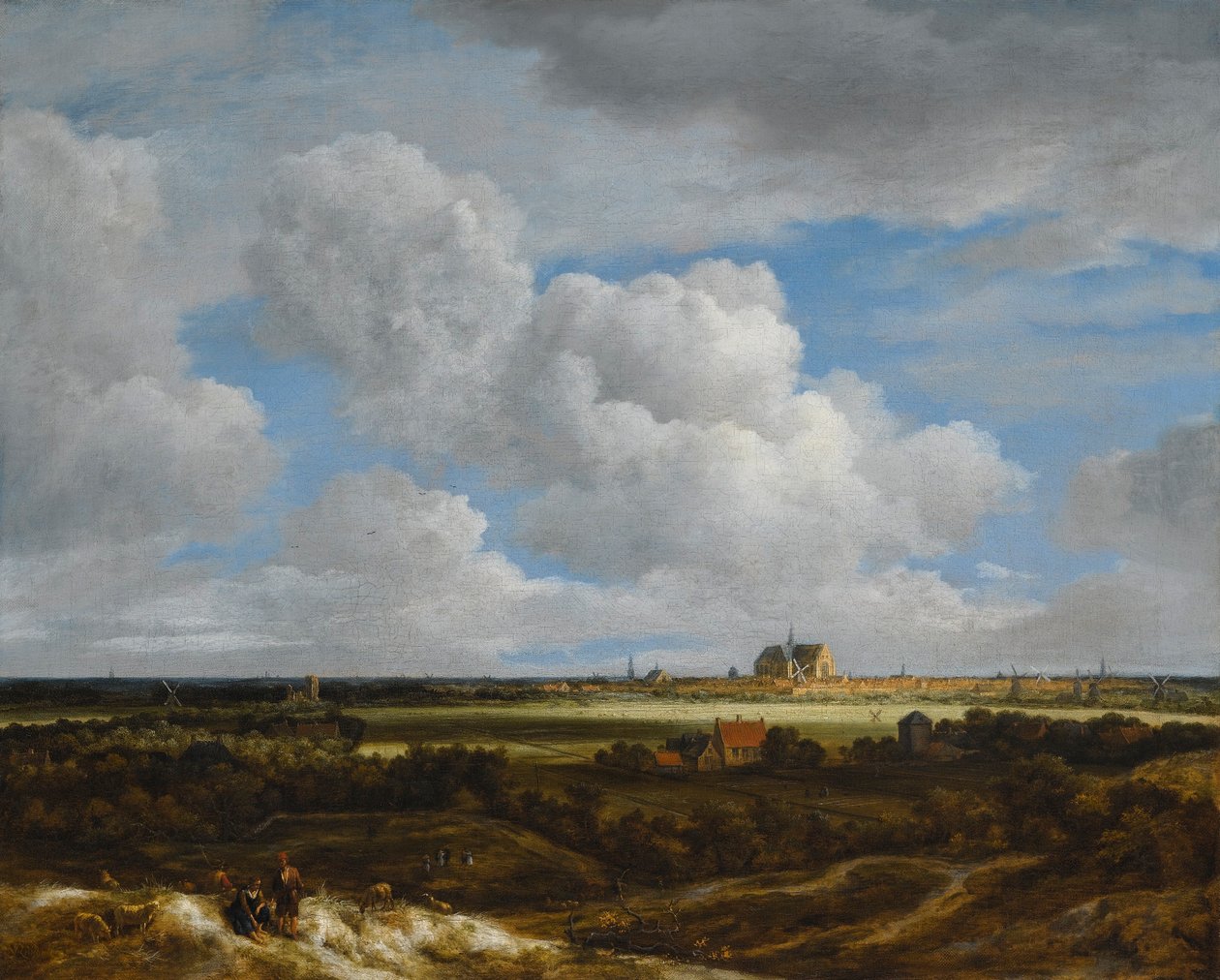 German: Blick auf Haarlem View of Haarlem (Haerlempje) door Jacob van Ruisdael