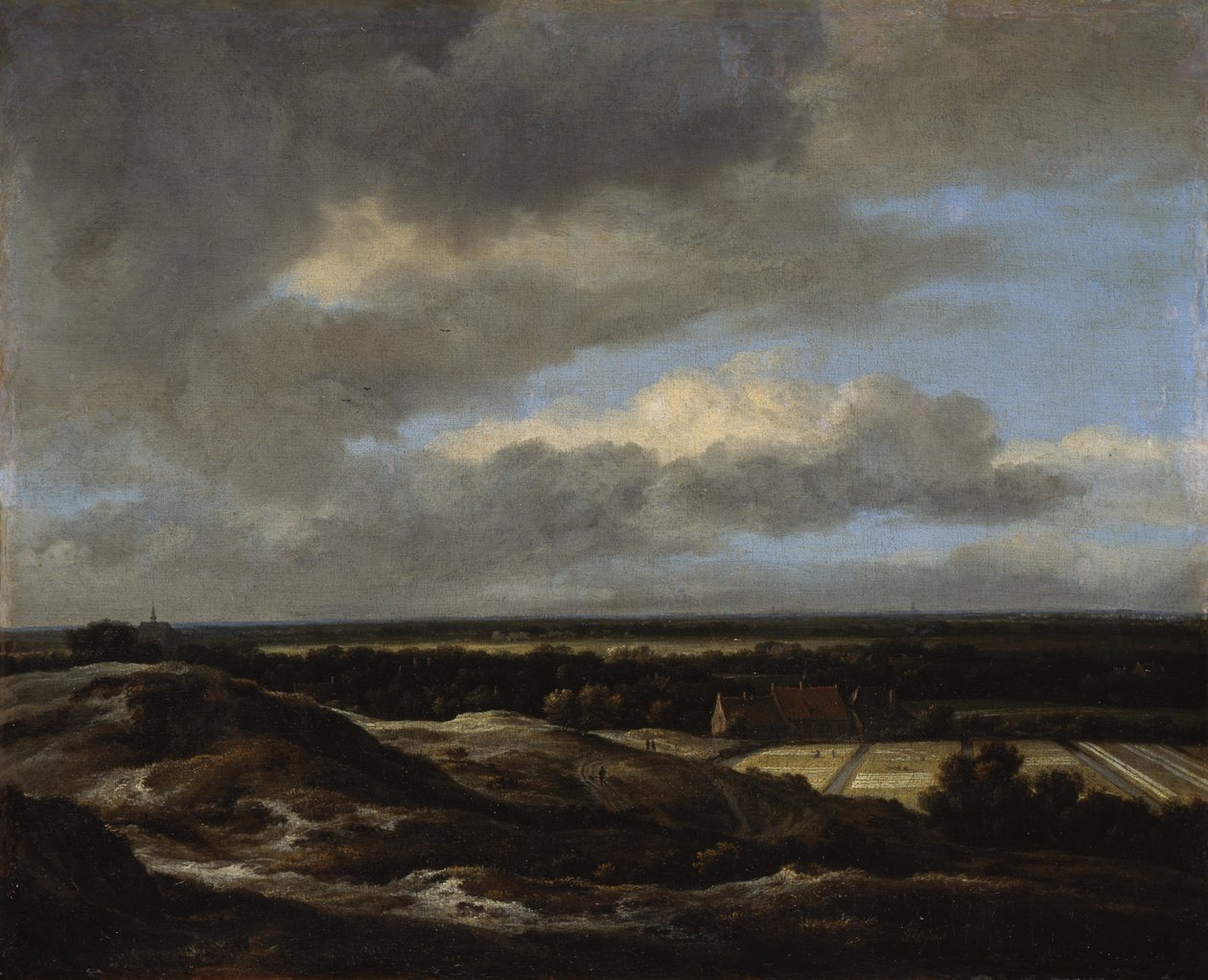Haarlem gezien vanaf de duinen naar het noordwesten door Jacob van Ruisdael
