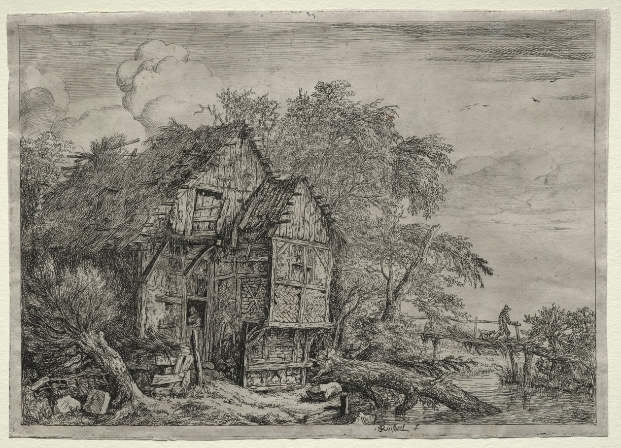 De Kleine Brug door Jacob van Ruisdael