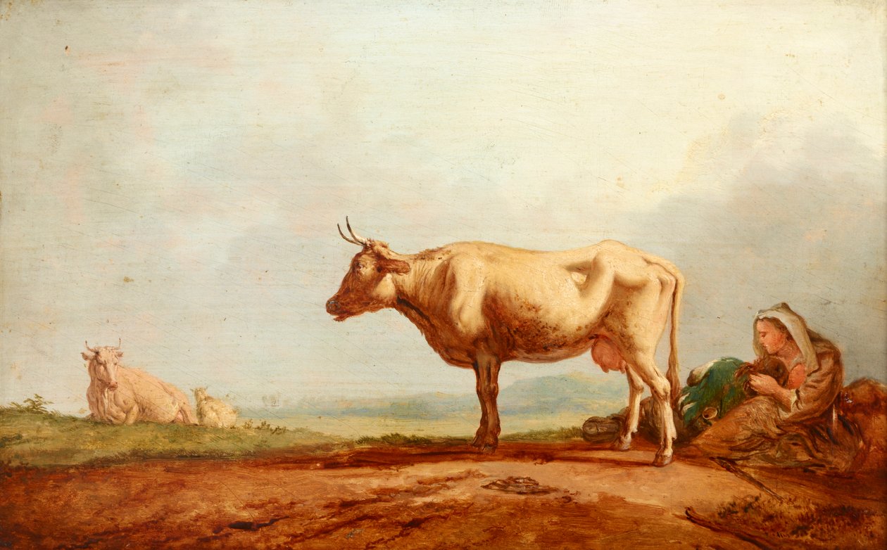 Koeien in de wei door Jacob van Strij