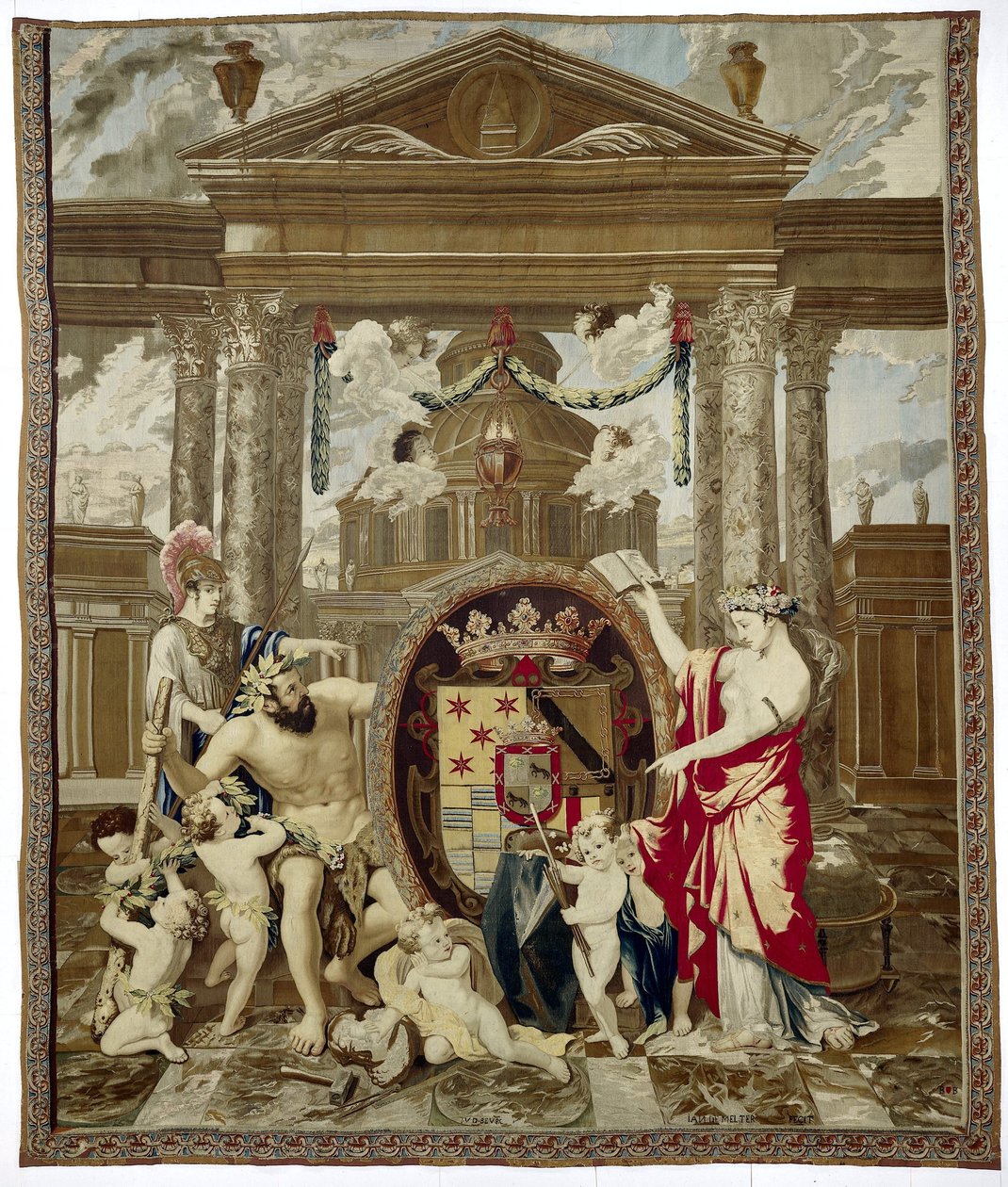 Wapentapijt van de graaf van Monterey door Jacob van der Borcht (I)